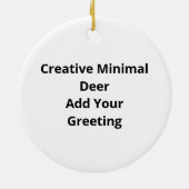 Oh Deer Simple Creative Style Keramisch Ornament (Achterkant)