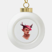 Oh Deer Simple Creative Style Keramische Bal Ornament (Voorkant)