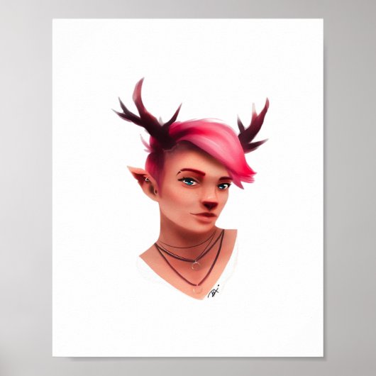 Oh Deer Simple Creative Style Poster (Voorkant)