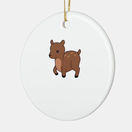Oh Deer Soft Minimal Design Keramisch Ornament (Links)