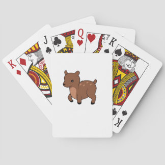 Oh Deer Soft Minimal Design  Pokerkaarten
