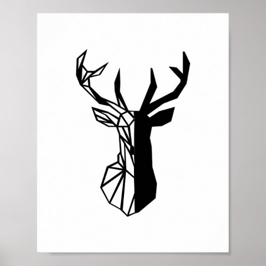 Oh Deer Soft Minimal Vibe  Poster (Voorkant)