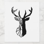 Oh Deer Soft Minimal Vibe  Wijn Etiket (Enkel label)