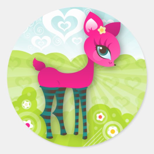 Oh Deer ! Stickers Love (Devant)