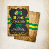 Oh Deer Tractor Baby shower carte d'invitation