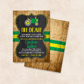 Oh Deer Tractor Baby shower carte d'invitation