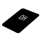 Oh Deer Trendy Halloween Style Magneet (Linkerzijde)