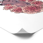 Oh Deer Trendy Minimal Aesthetic  Poster (Hoek)