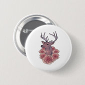 Oh Deer Trendy Minimal Aesthetic  Ronde Button 5,7 Cm (Voorkant /achterkant)