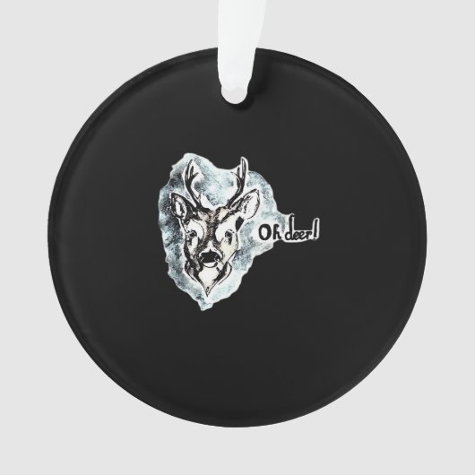 Oh Deer Trendy Modern Style Ornament (voorkant)
