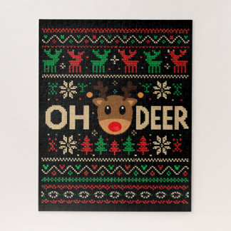 Oh Deer Ugly Christmas Sweater Puzzle Legpuzzel