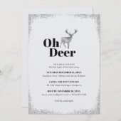 Oh Deer Uitnodiging (Voorkant / Achterkant)