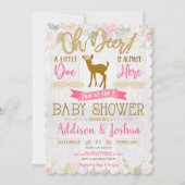 Oh Deer ! Un Petit Doe Baby Girl Shower Invitation (Devant)