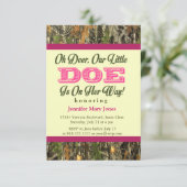Oh Deer, Un Petit Doe Est En Chemin ! Invitation C (Debout devant)