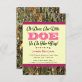Oh Deer, Un Petit Doe Est En Chemin ! Invitation C (Devant / Derrière)
