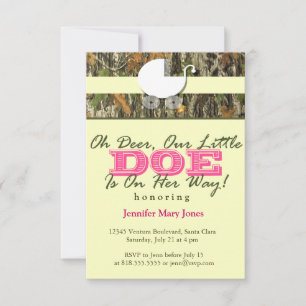 Oh Deer, Un Petit Doe Est En Chemin ! Invitation C