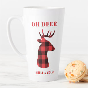 Oh Deer wat een jaar buffalo speldenFeestdagen Latte Mok