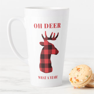 Oh Deer wat een jaar buffalo speldenFeestdagen Latte Mok