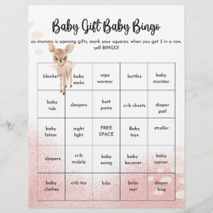 Oh Deer We hebben een baby shower Games Flyer