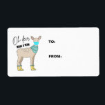 Oh Deer What A Year Christmas Cadeau Étiquette<br><div class="desc">Oh mon dieu,  quelle année ça a été ! Célébrez les fêtes avec ces étiquettes cadeaux de Noël drôles !</div>