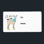 Oh Deer What A Year Christmas Cadeau Étiquette<br><div class="desc">Oh mon dieu,  quelle année ça a été ! Célébrez les fêtes avec ces étiquettes cadeaux de Noël drôles !</div>