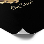 Oh Deer Whimsical Artistic Expression Poster (Hoek)