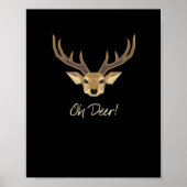 Oh Deer Whimsical Artistic Expression  Poster (Voorkant)