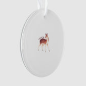 Oh Deer Whimsical Creative Design Acrylic Ornament (devant)