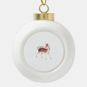 Oh Deer Whimsical Creative Design Keramische Bal Ornament (Voorkant)