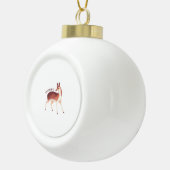 Oh Deer Whimsical Creative Design Keramische Bal Ornament (Rechts)