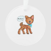 Oh Deer Whimsical Forest Vibe Ornament (voorkant)