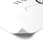 Oh Deer Winter Baby Boy Shower Welcome Sign Poster (Coin)