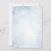 Oh Deer Winter Baby shower Elegant Kaart (Achterkant)