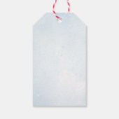 Oh Deer Winter Boy Baby shower Cadeaulabel (Achterkant)