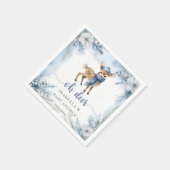 Oh Deer Winter Boy Baby shower servetten (Hoek)