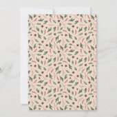 Oh Deer Winter Greenery Baby shower Carte de remer (Dos)