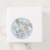 Oh Deer Woodland Animals Winter Boy Baby shower Bedankjes Labels (In situ)