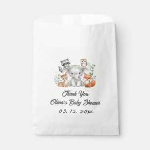 Oh Deer Woodland Baby shower Favoriser les sacs