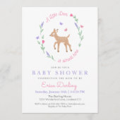 Oh Deer Woodland Thème Baby shower Invitation (Devant)