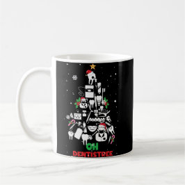Oh Dentistree Dentist Dental Teeth kerstboom Koffiemok