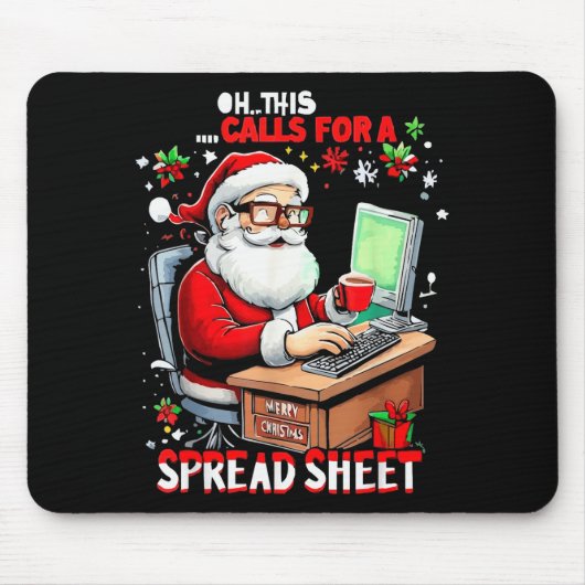 Oh Dit Roept Om Een Spreadsheet, Grappige Excel Ch Muismat (Voorkant)