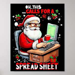 Oh Dit Roept Om Een Spreadsheet, Grappige Excel Ch Poster