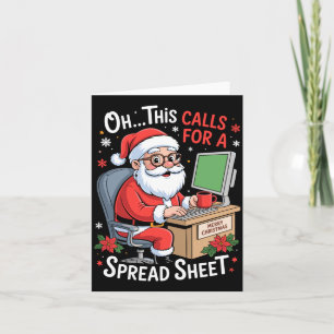 Oh, dit vraagt om een spreadsheet Kerstman Excel G Kaart