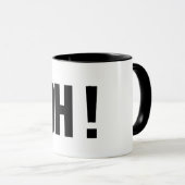 oh ! drôle de tasse de café idée cadeau (Devant droit)