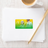 Oh dus Jolly Simple Script-kerstfoto-adres Etiket (Insitu)