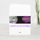 "Oh fait, carte de félicitations" (Dos)