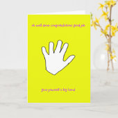 "Oh fait, carte de félicitations" (Fleur jaune)