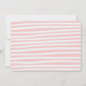 Oh fille, invitation de partie de baby shower (Dos)