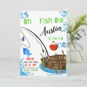 Oh FishOle Anniversaire Carte d'invitation (Debout devant)