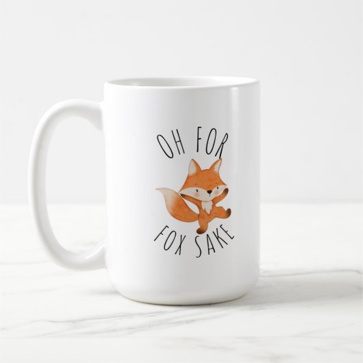 Oh for Fox Sake Coffee Mug (Gauche)